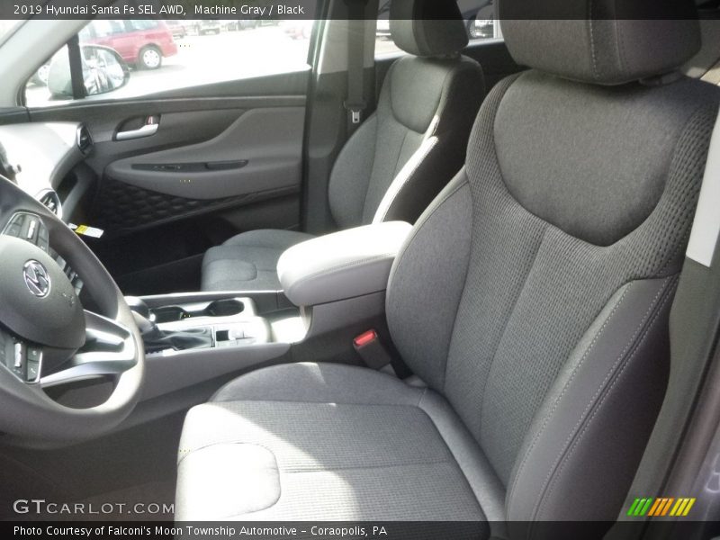 Machine Gray / Black 2019 Hyundai Santa Fe SEL AWD