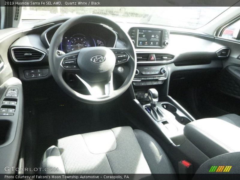  2019 Santa Fe SEL AWD Black Interior