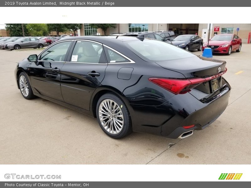 Midnight Black Metallic / Beige 2019 Toyota Avalon Limited