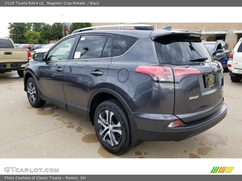 Magnetic Gray Metallic / Black 2018 Toyota RAV4 LE