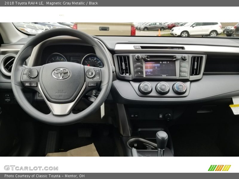 Magnetic Gray Metallic / Black 2018 Toyota RAV4 LE