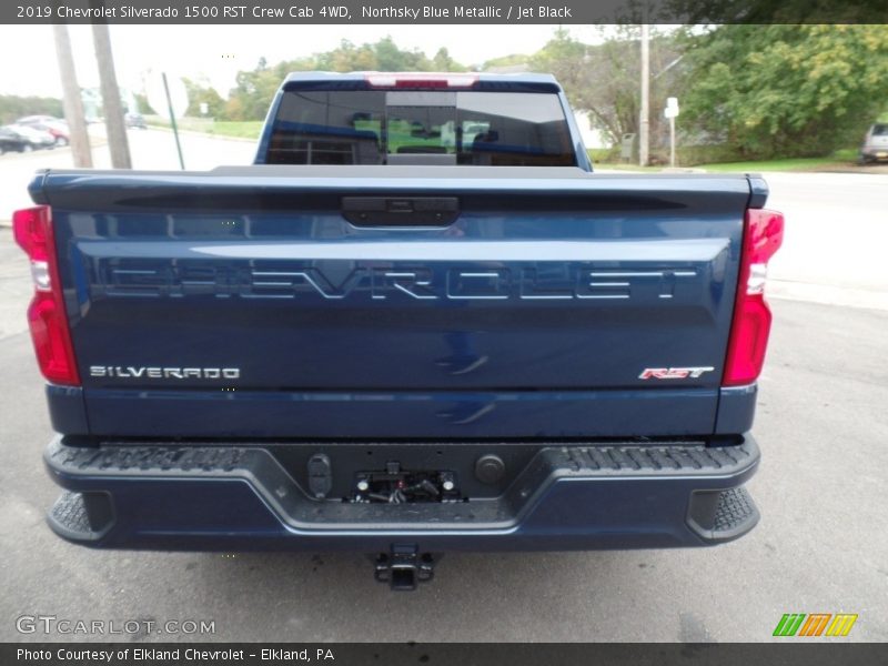 Northsky Blue Metallic / Jet Black 2019 Chevrolet Silverado 1500 RST Crew Cab 4WD