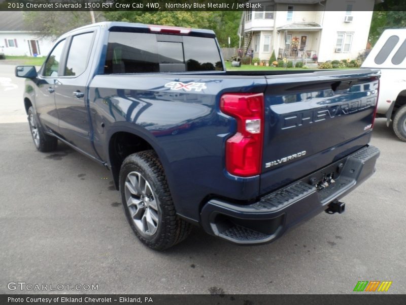 Northsky Blue Metallic / Jet Black 2019 Chevrolet Silverado 1500 RST Crew Cab 4WD