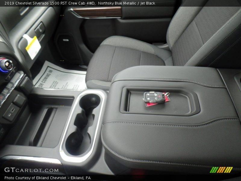 Northsky Blue Metallic / Jet Black 2019 Chevrolet Silverado 1500 RST Crew Cab 4WD