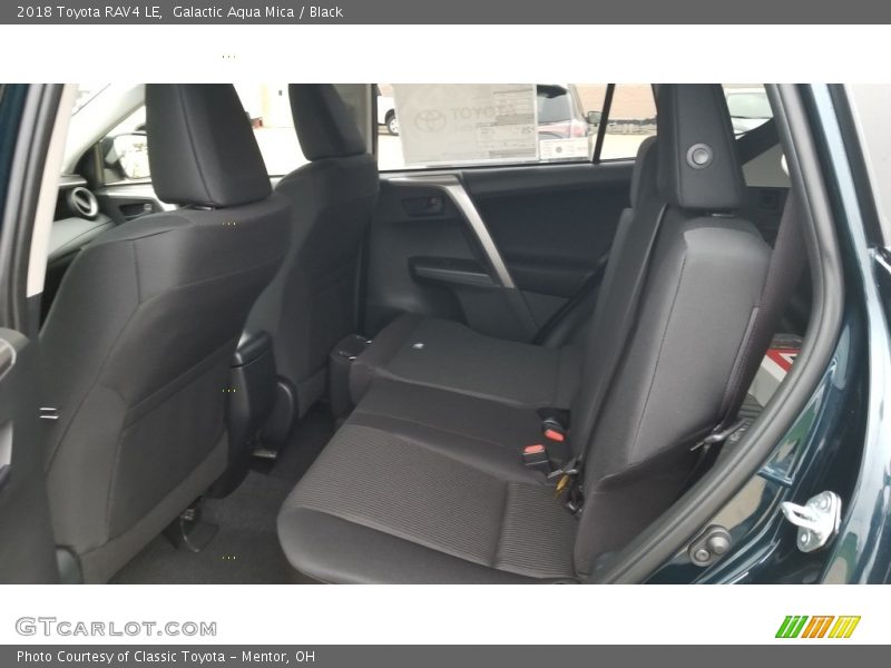 Galactic Aqua Mica / Black 2018 Toyota RAV4 LE