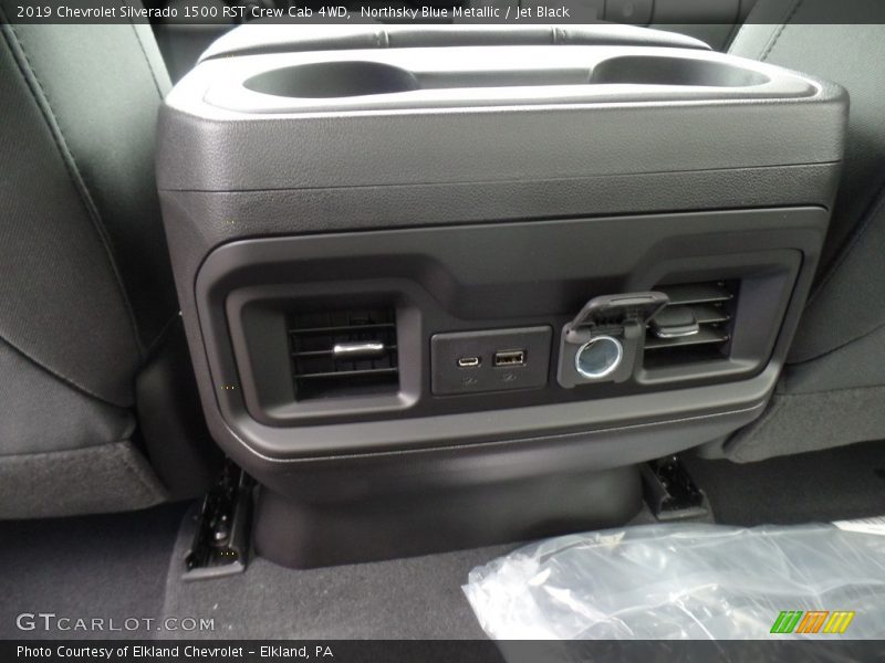 Northsky Blue Metallic / Jet Black 2019 Chevrolet Silverado 1500 RST Crew Cab 4WD