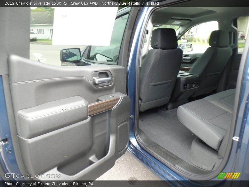 Northsky Blue Metallic / Jet Black 2019 Chevrolet Silverado 1500 RST Crew Cab 4WD