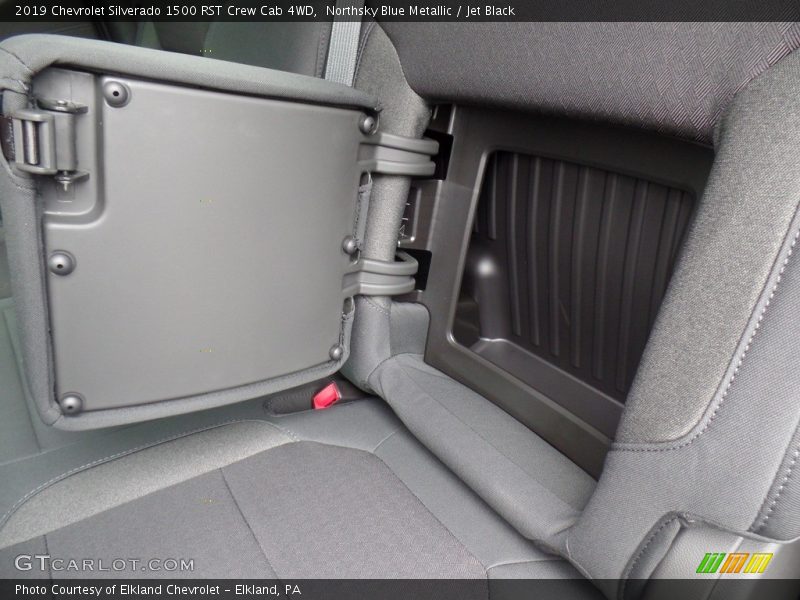 Northsky Blue Metallic / Jet Black 2019 Chevrolet Silverado 1500 RST Crew Cab 4WD