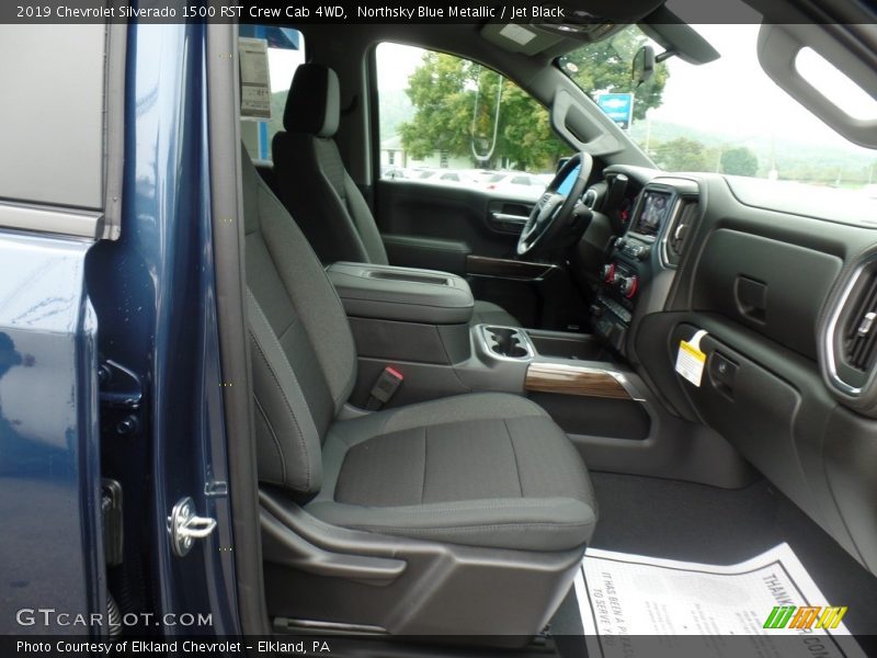 Northsky Blue Metallic / Jet Black 2019 Chevrolet Silverado 1500 RST Crew Cab 4WD