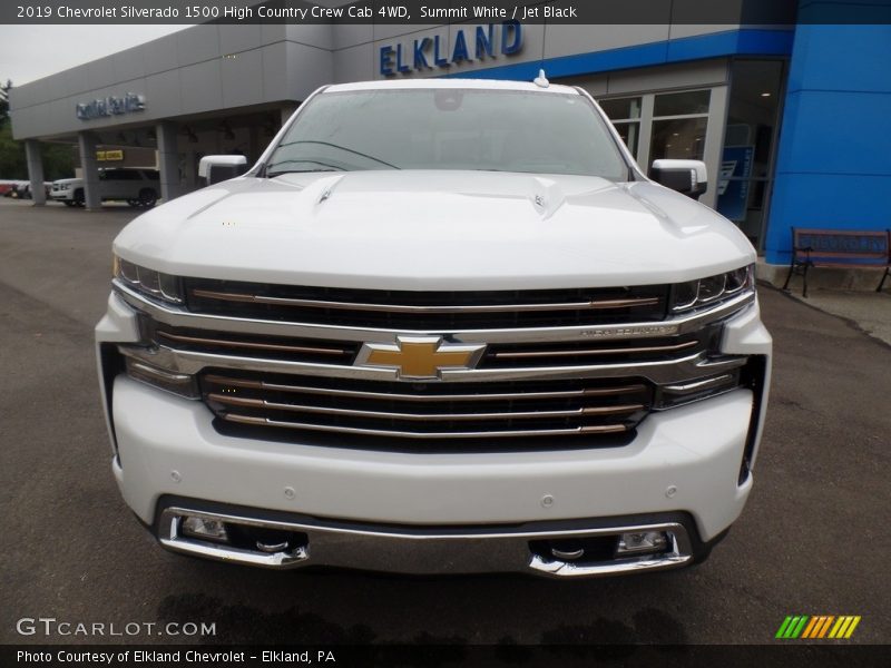 Summit White / Jet Black 2019 Chevrolet Silverado 1500 High Country Crew Cab 4WD