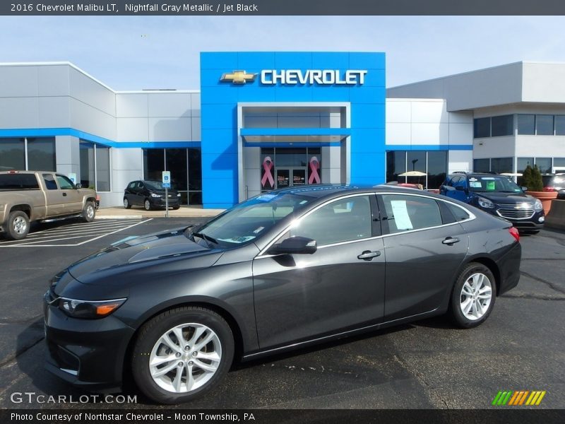Nightfall Gray Metallic / Jet Black 2016 Chevrolet Malibu LT