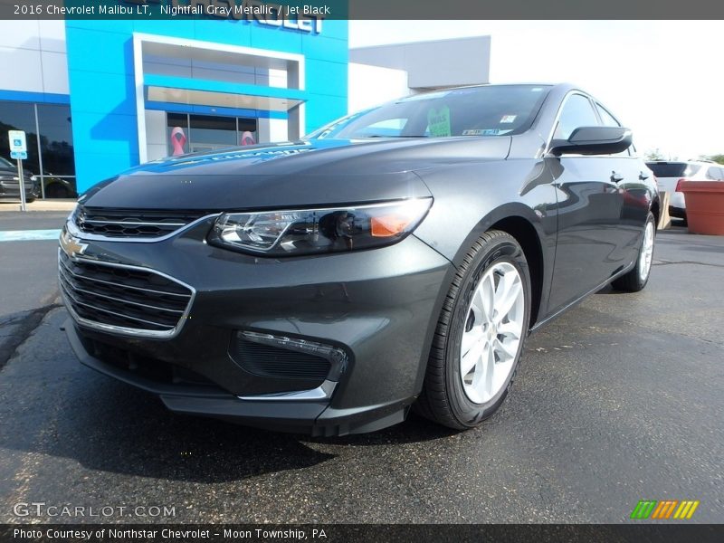 Nightfall Gray Metallic / Jet Black 2016 Chevrolet Malibu LT