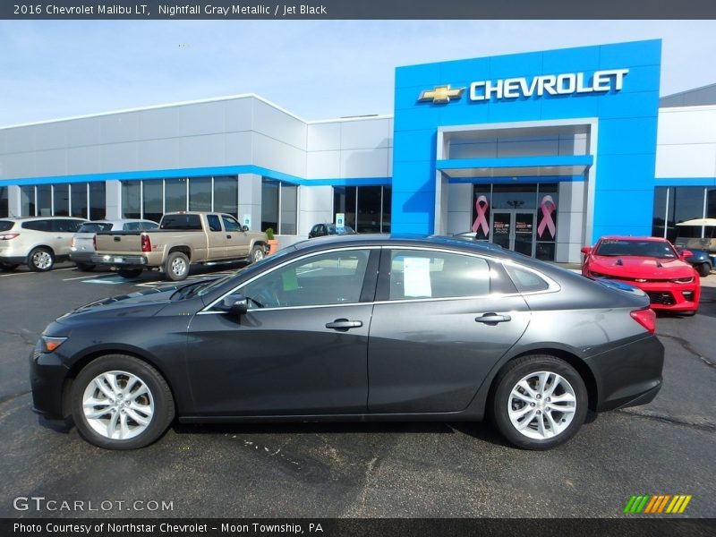 Nightfall Gray Metallic / Jet Black 2016 Chevrolet Malibu LT