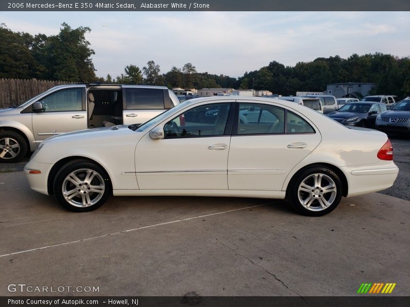 Alabaster White / Stone 2006 Mercedes-Benz E 350 4Matic Sedan