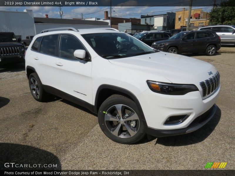 Bright White / Black 2019 Jeep Cherokee Limited 4x4