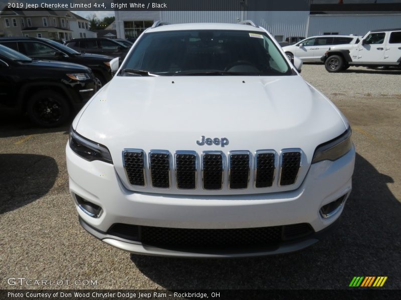 Bright White / Black 2019 Jeep Cherokee Limited 4x4