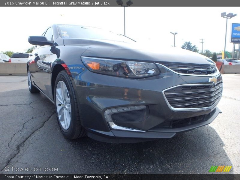 Nightfall Gray Metallic / Jet Black 2016 Chevrolet Malibu LT