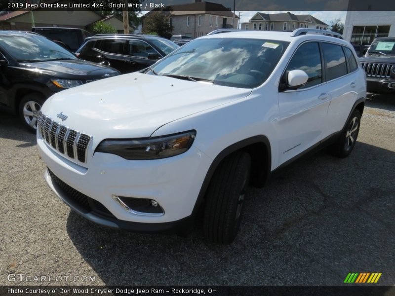 Bright White / Black 2019 Jeep Cherokee Limited 4x4