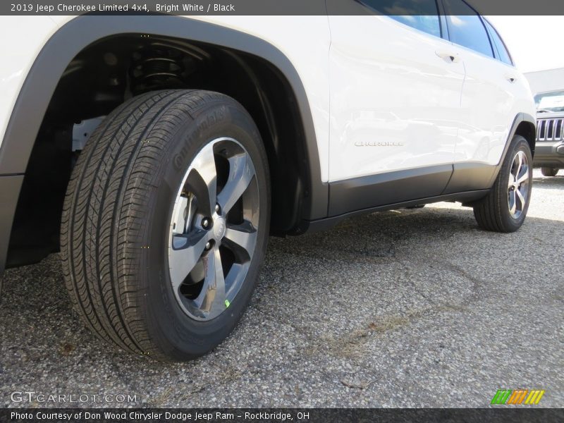 Bright White / Black 2019 Jeep Cherokee Limited 4x4