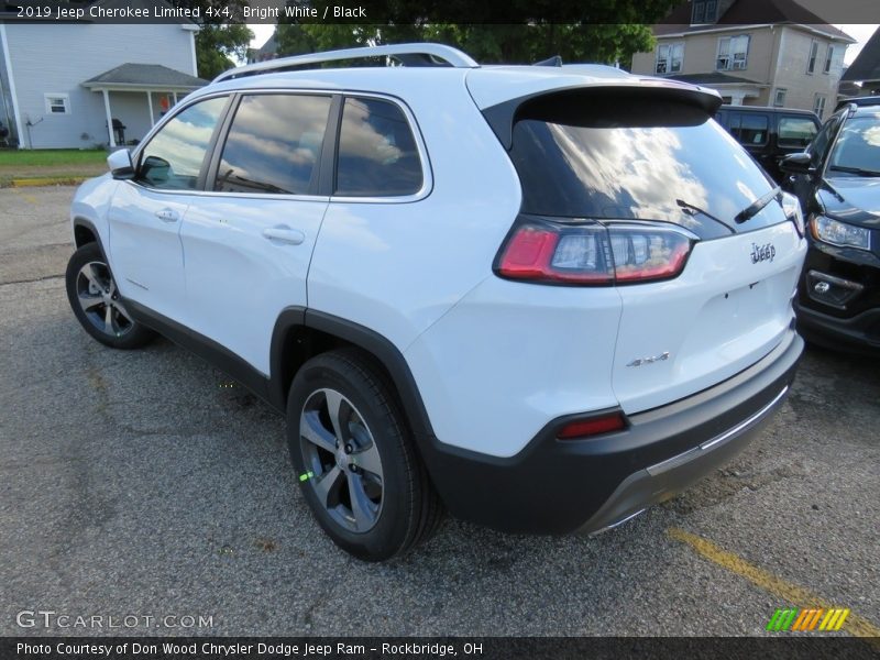 Bright White / Black 2019 Jeep Cherokee Limited 4x4