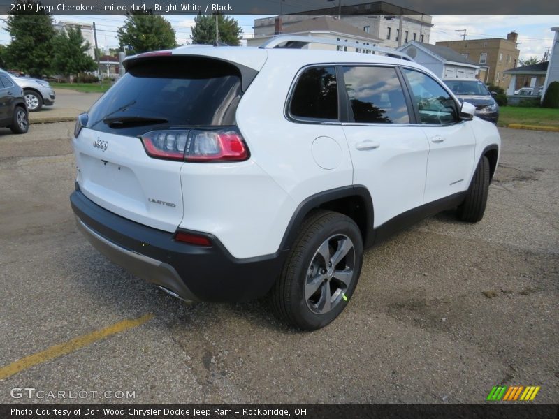 Bright White / Black 2019 Jeep Cherokee Limited 4x4