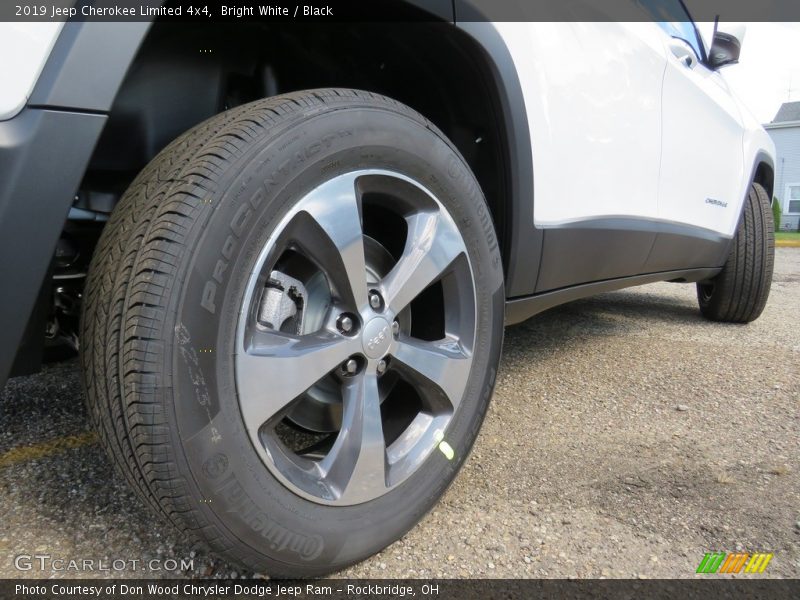 Bright White / Black 2019 Jeep Cherokee Limited 4x4