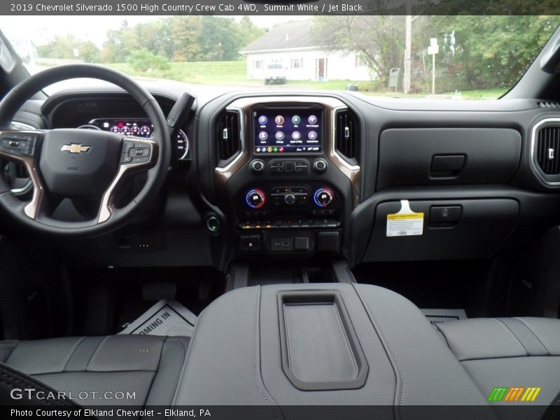 Summit White / Jet Black 2019 Chevrolet Silverado 1500 High Country Crew Cab 4WD