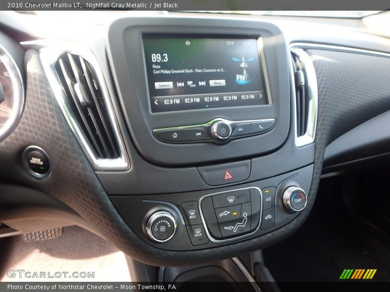 Nightfall Gray Metallic / Jet Black 2016 Chevrolet Malibu LT
