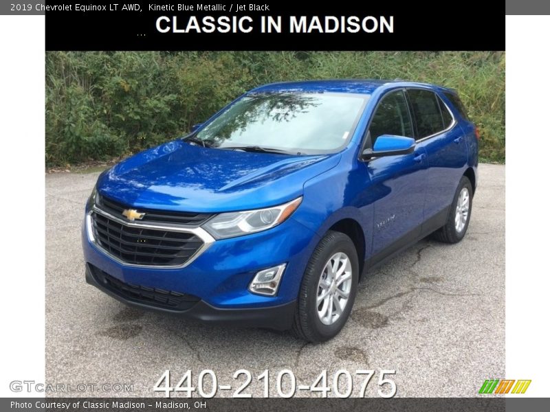 Kinetic Blue Metallic / Jet Black 2019 Chevrolet Equinox LT AWD