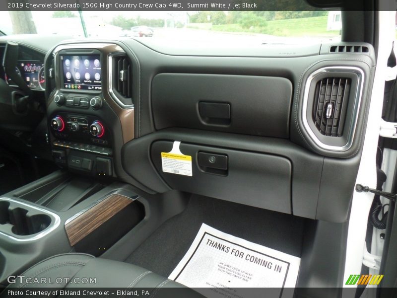 Summit White / Jet Black 2019 Chevrolet Silverado 1500 High Country Crew Cab 4WD