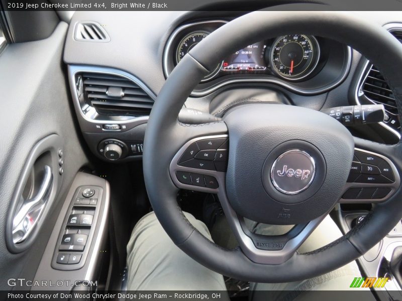 Bright White / Black 2019 Jeep Cherokee Limited 4x4