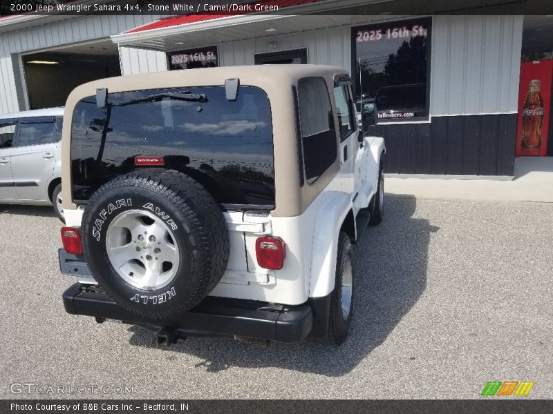 Stone White / Camel/Dark Green 2000 Jeep Wrangler Sahara 4x4