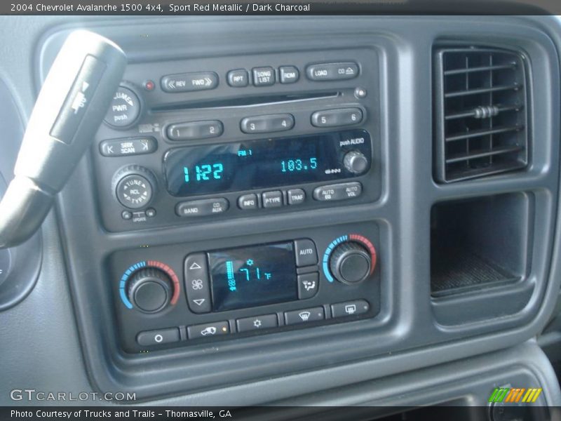 Sport Red Metallic / Dark Charcoal 2004 Chevrolet Avalanche 1500 4x4