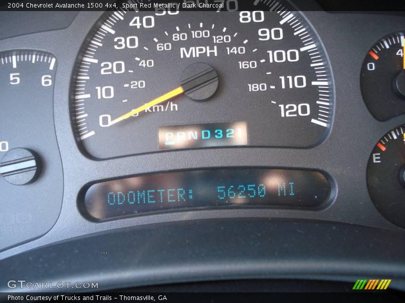 Sport Red Metallic / Dark Charcoal 2004 Chevrolet Avalanche 1500 4x4