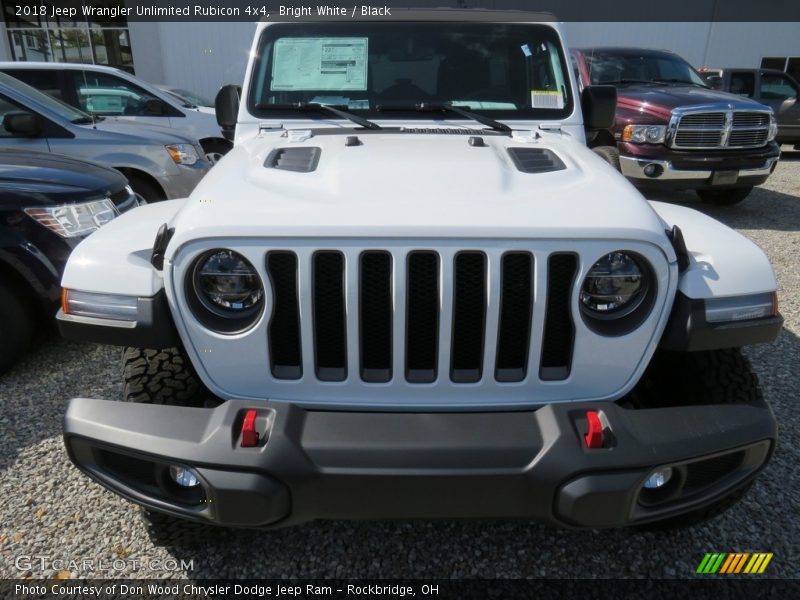 Bright White / Black 2018 Jeep Wrangler Unlimited Rubicon 4x4