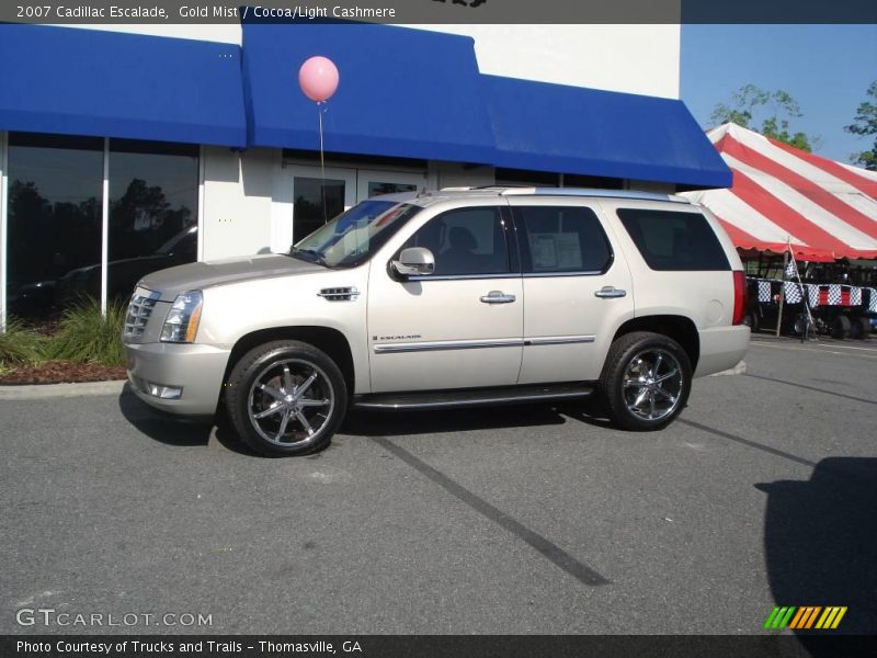 Gold Mist / Cocoa/Light Cashmere 2007 Cadillac Escalade