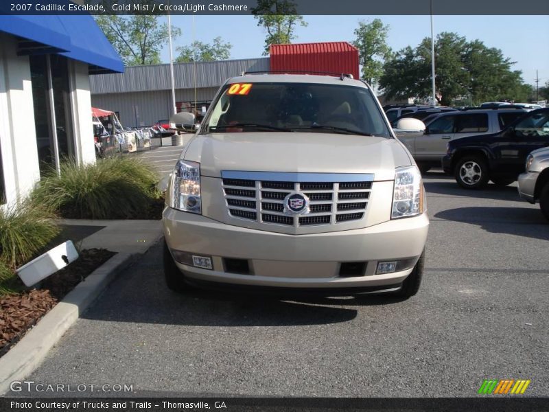 Gold Mist / Cocoa/Light Cashmere 2007 Cadillac Escalade