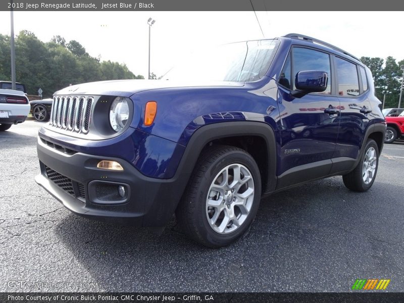 Jetset Blue / Black 2018 Jeep Renegade Latitude