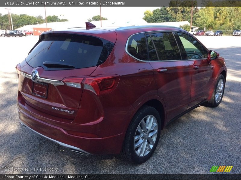 Chili Red Metallic / Light Neutral 2019 Buick Envision Premium AWD