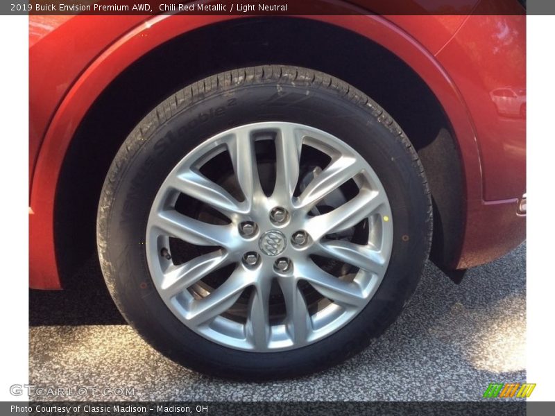 Chili Red Metallic / Light Neutral 2019 Buick Envision Premium AWD