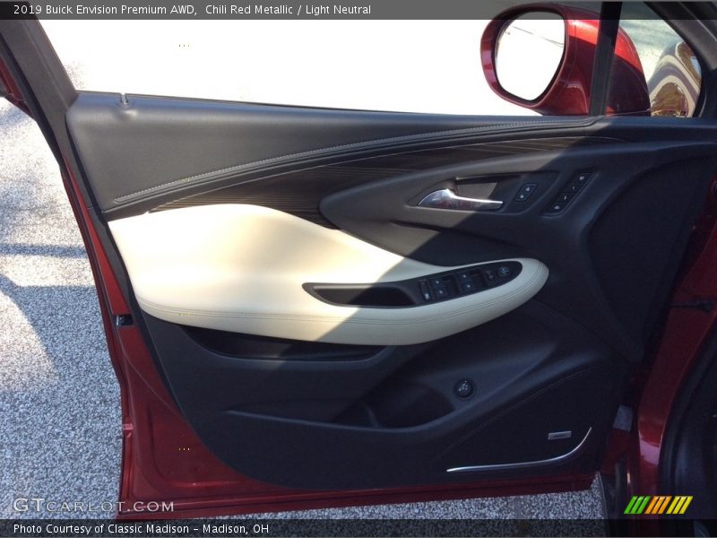 Chili Red Metallic / Light Neutral 2019 Buick Envision Premium AWD