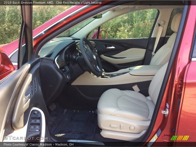 Chili Red Metallic / Light Neutral 2019 Buick Envision Premium AWD