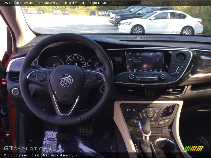 Chili Red Metallic / Light Neutral 2019 Buick Envision Premium AWD