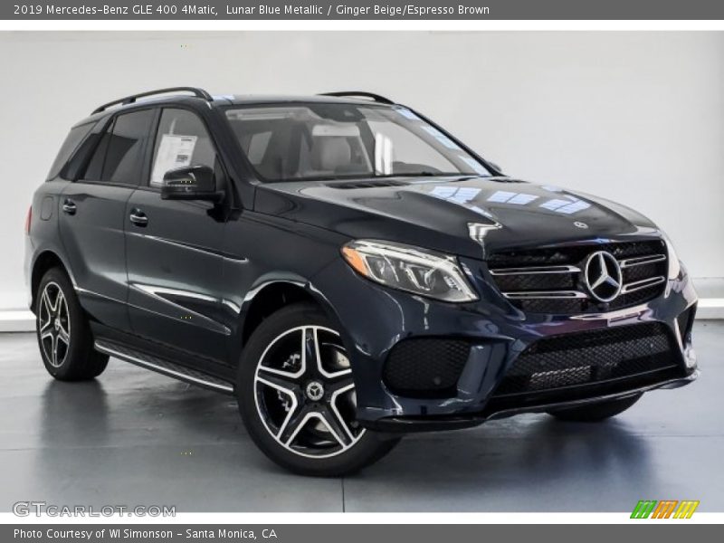 Lunar Blue Metallic / Ginger Beige/Espresso Brown 2019 Mercedes-Benz GLE 400 4Matic