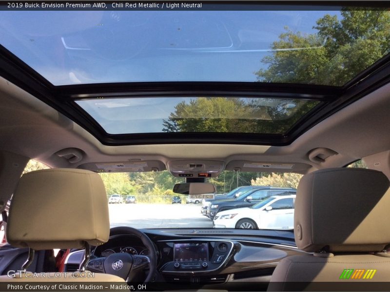 Chili Red Metallic / Light Neutral 2019 Buick Envision Premium AWD