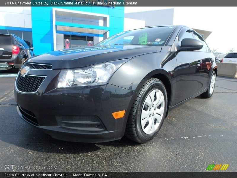 Black Granite Metallic / Jet Black/Medium Titanium 2014 Chevrolet Cruze LS