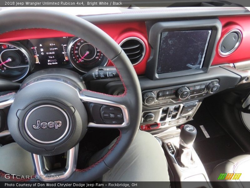 Bright White / Black 2018 Jeep Wrangler Unlimited Rubicon 4x4