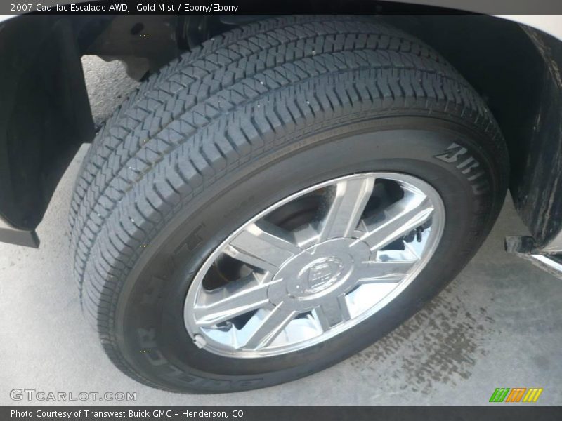 Gold Mist / Ebony/Ebony 2007 Cadillac Escalade AWD