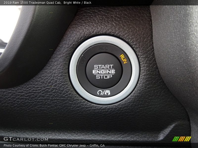 Bright White / Black 2019 Ram 1500 Tradesman Quad Cab