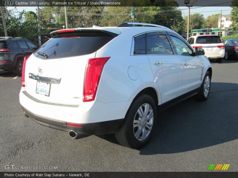 Platinum Ice Tricoat / Shale/Brownstone 2012 Cadillac SRX Luxury